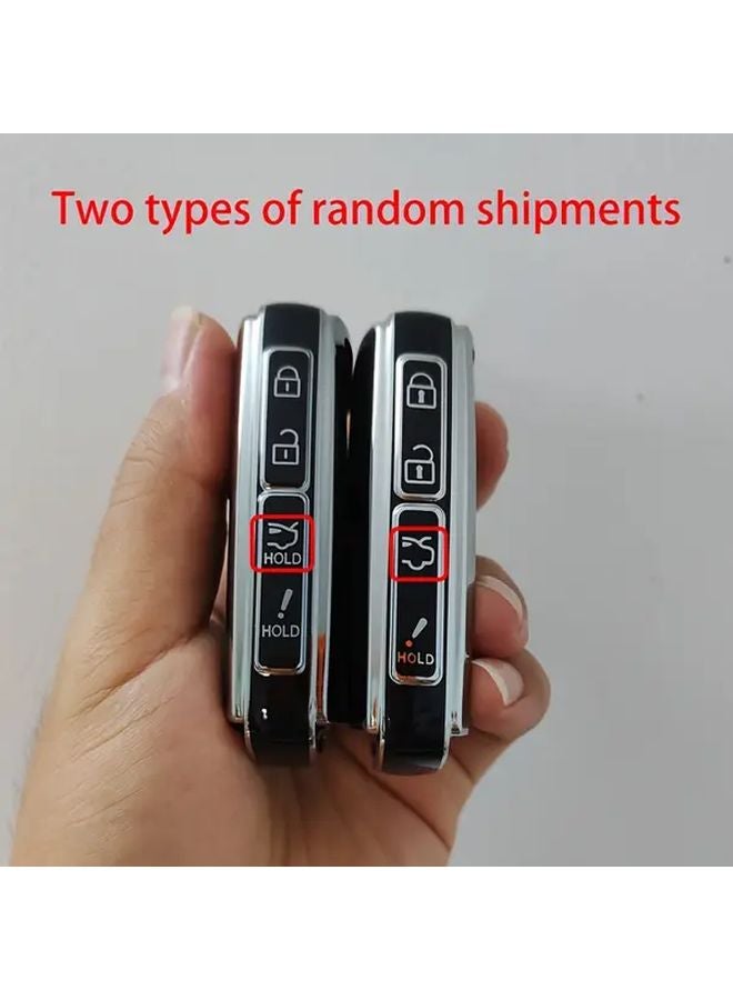 غطاء مفتاح مازدا أسود من TPU مقاوم للخدوش لحماية مفتاح الدخول بدون مفتاح ذو 4 أزرار - Image 4